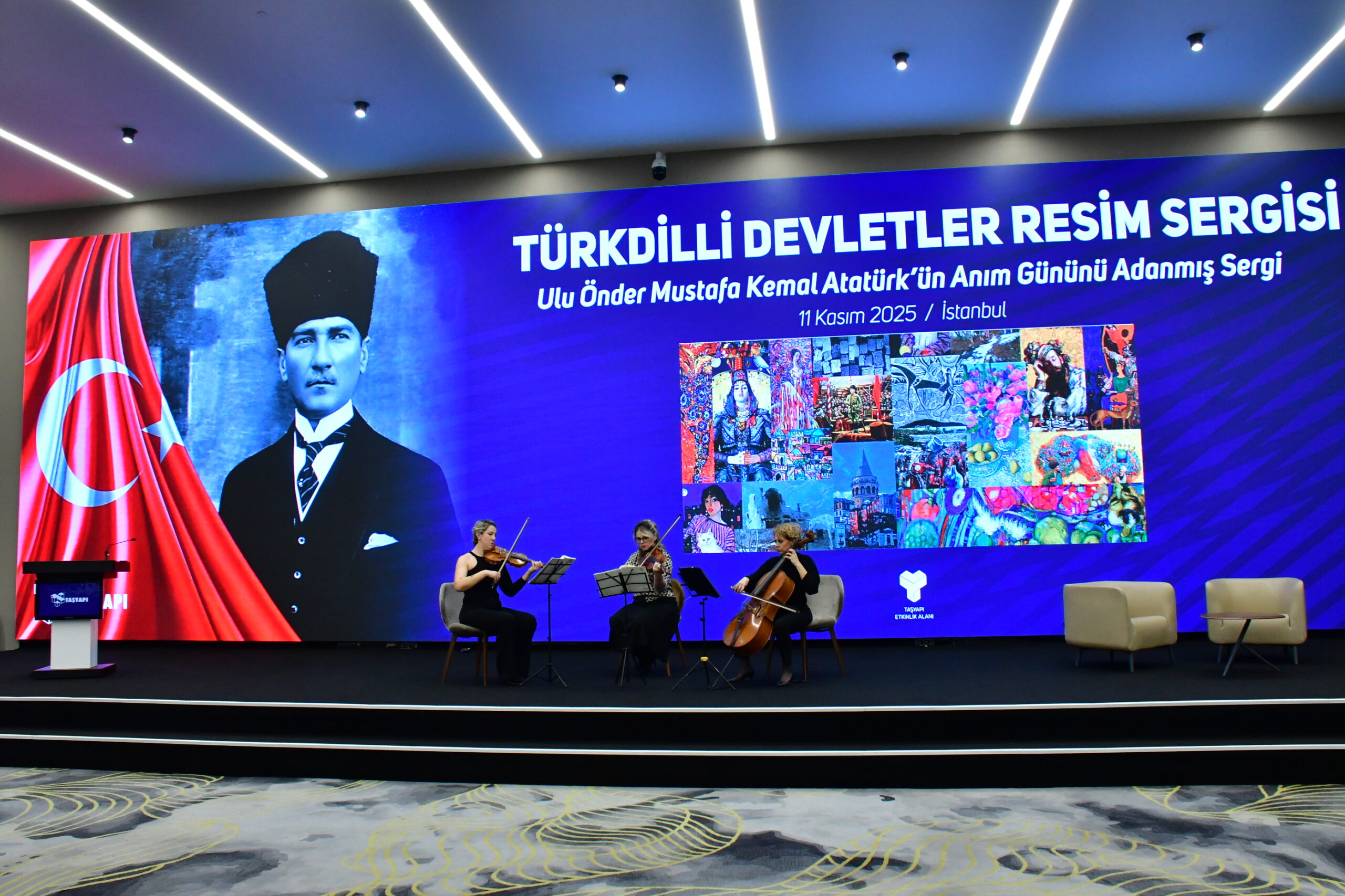**EMRULLAH TURANLI’DAN ANLAMLI SPONSORLUK:TAŞYAPI’DA TÜRK DÜNYASI RESSAMLARINDAN ATATÜRK’E ÖZEL SERGİ**