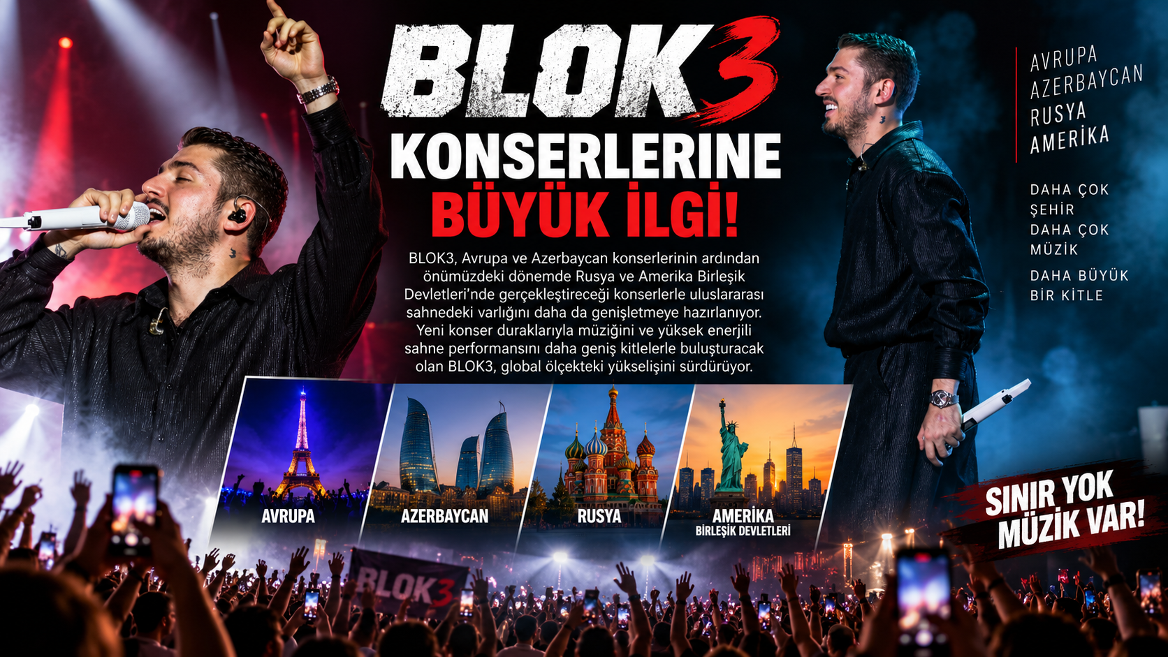 BLOK3 KONSERLERİNE BÜYÜK İLGİ!