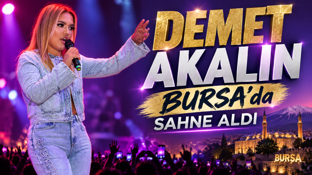 Demet Akalın Bursa’da Sahne Aldı