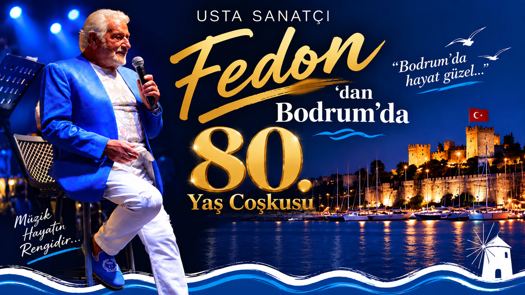 Fedon: “Eli Ayağı Tutana Kadar Sahneye Devam!”