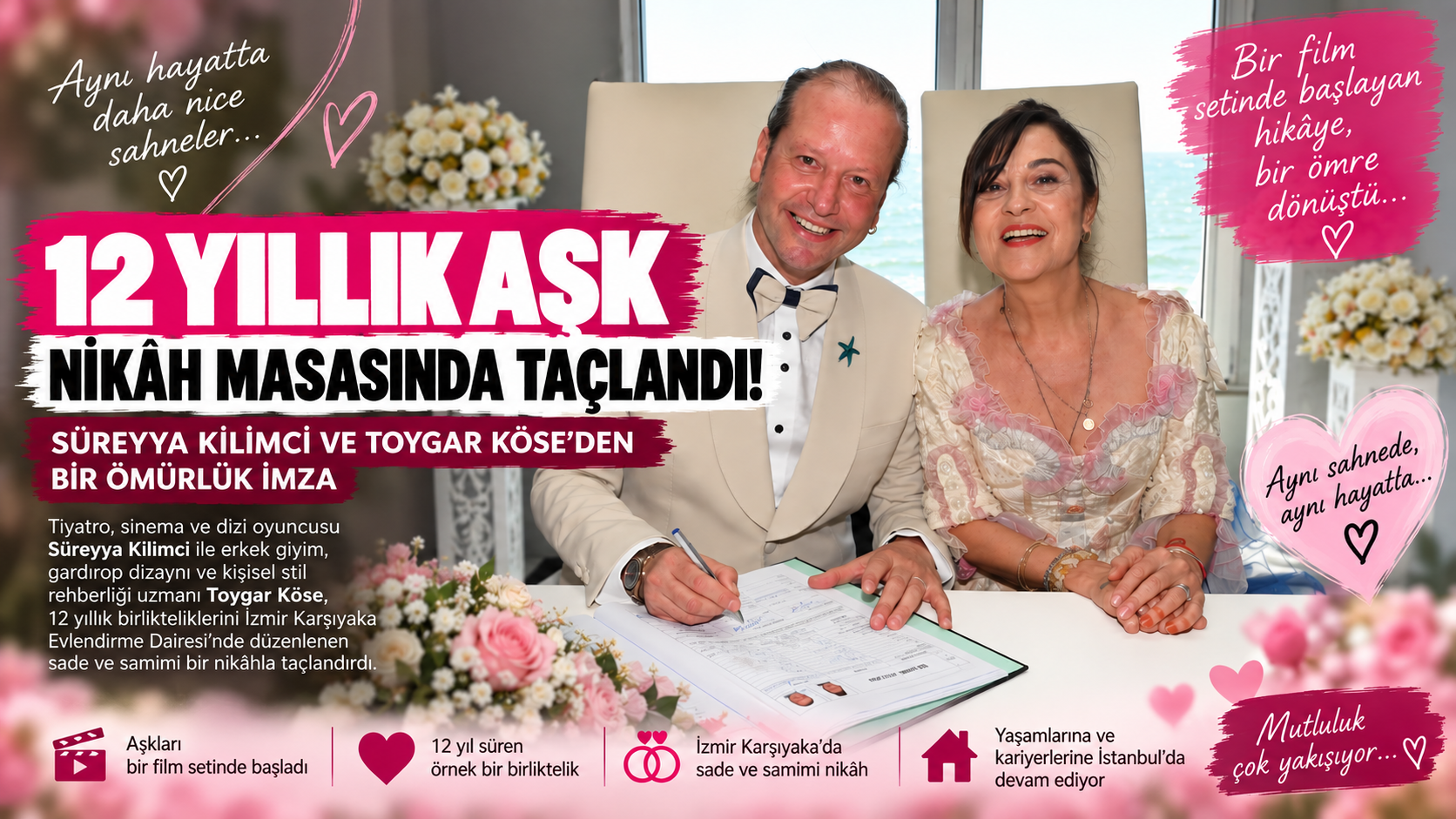 SÜREYYA KİLİMCİ VE TOYGAR KÖSE’DEN BİR ÖMÜRLÜK İMZA
