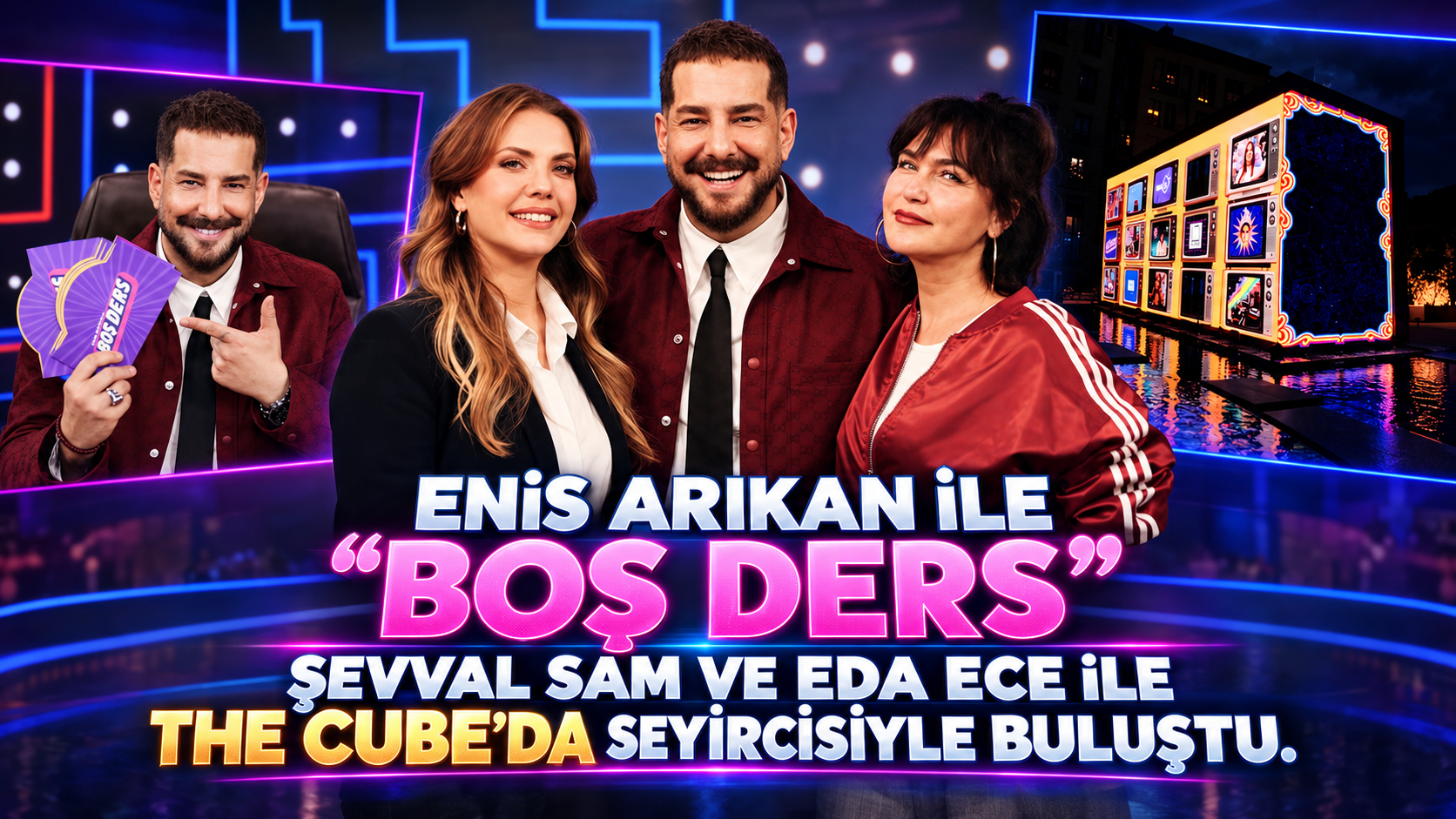 ENİS ARIKAN İLE “BOŞ DERS”, ŞEVVAL SAM VE EDA ECE İLE THE CUBE’DA SEYİRCİSİYLE BULUŞTU