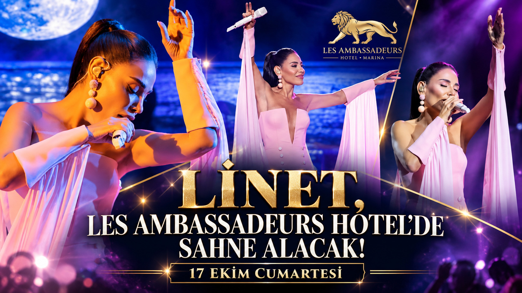 Linet, Les Ambassadeurs Hotel’de Sahne Alacak!